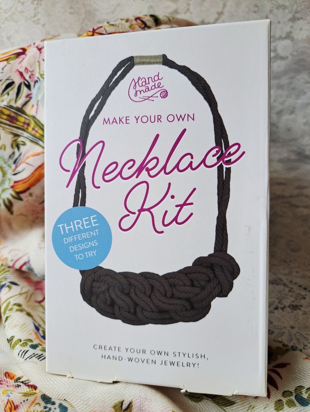 DIY Woven Cord Necklace Craft Kit - Complete 3 Style Macrame Jewelry Set NEW